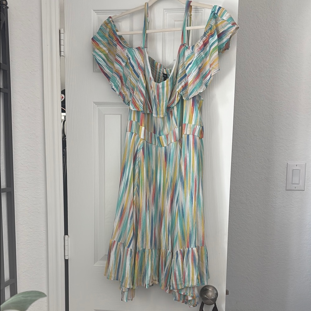 Torrid Multicolor Striped Mini Dress